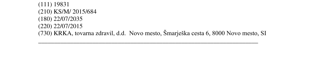 Zëri i markës SEPTABENE në buletin