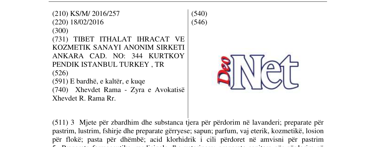 Zëri i markës DeoNet në buletin