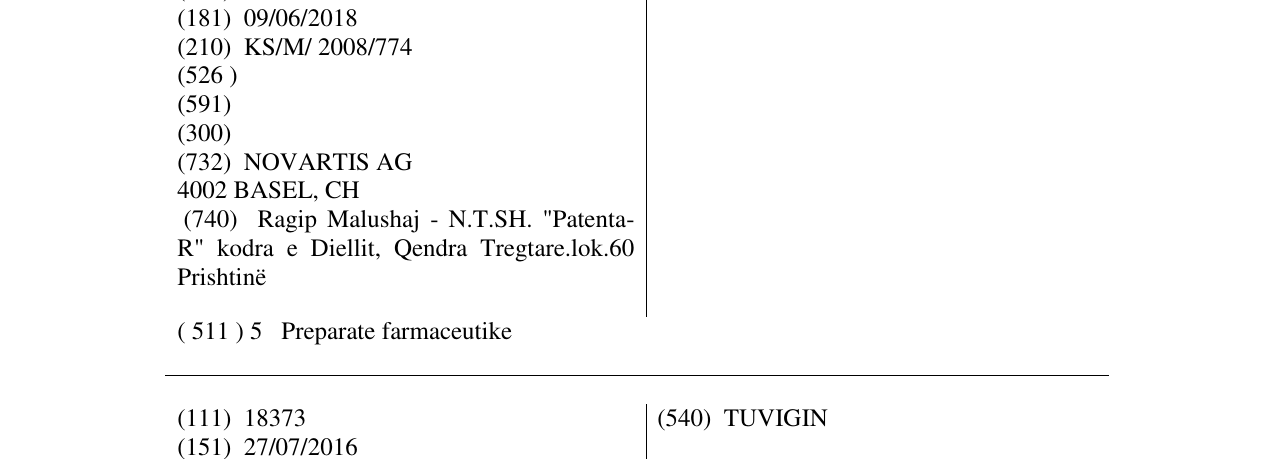 Zëri i markës FEMARA në buletin