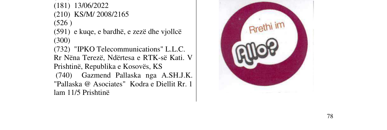 Zëri i markës Rrethi im Allo? në buletin