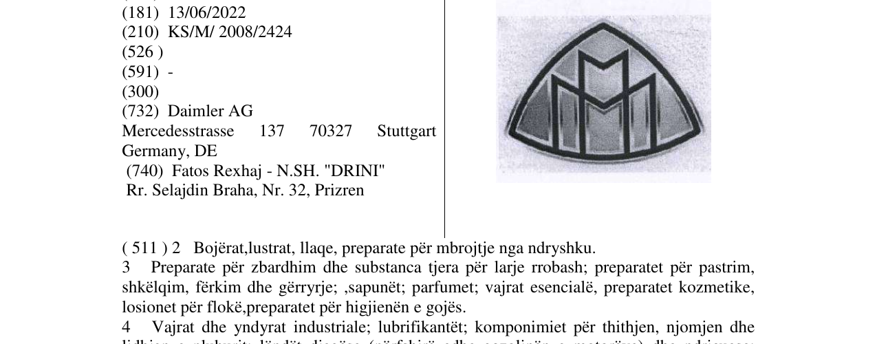 Zëri i markës Markë figurative në buletin