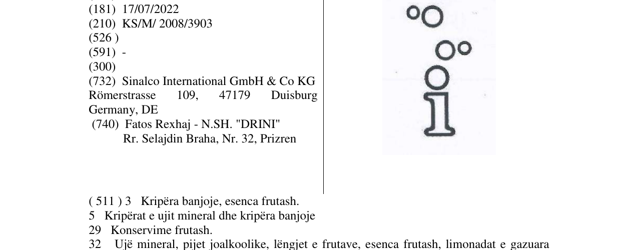 Zëri i markës Markë figurative në buletin