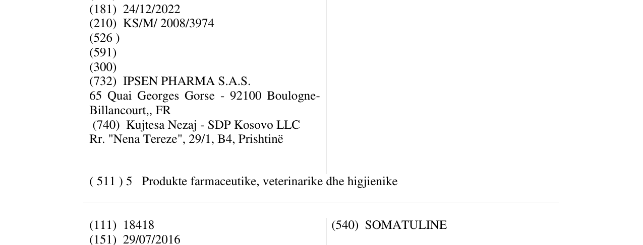 Zëri i markës FORLAX në buletin