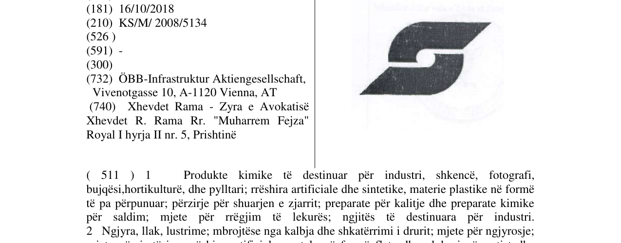 Zëri i markës Markë figurative në buletin
