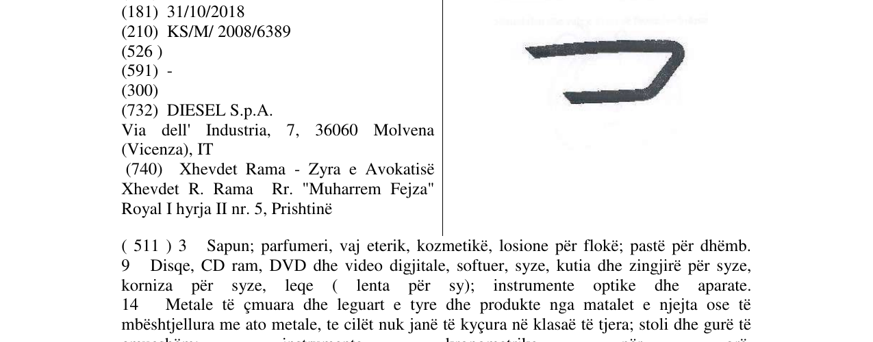 Zëri i markës Markë figurative në buletin