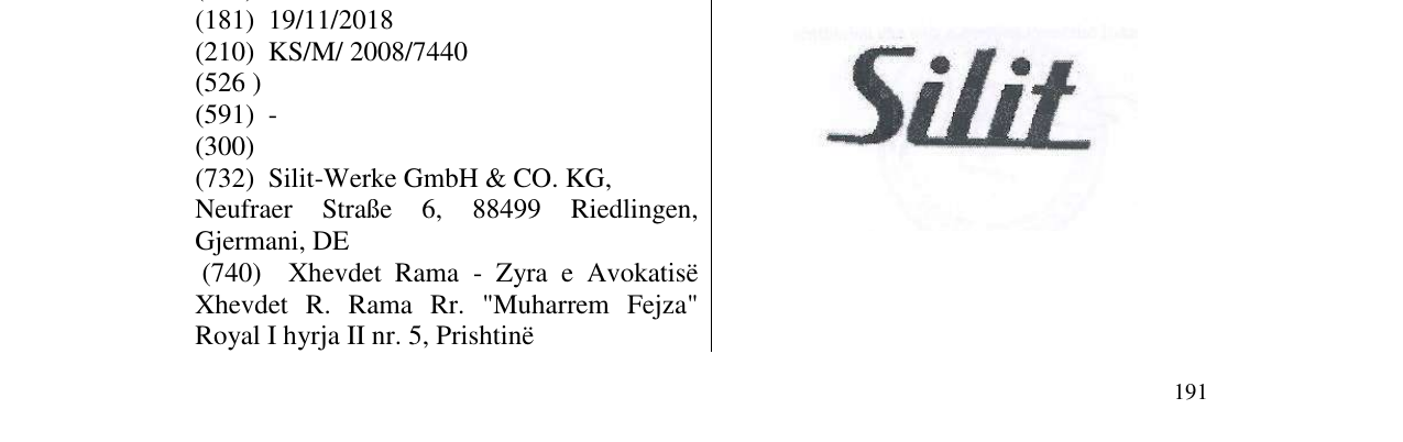 Zëri i markës Markë figurative në buletin