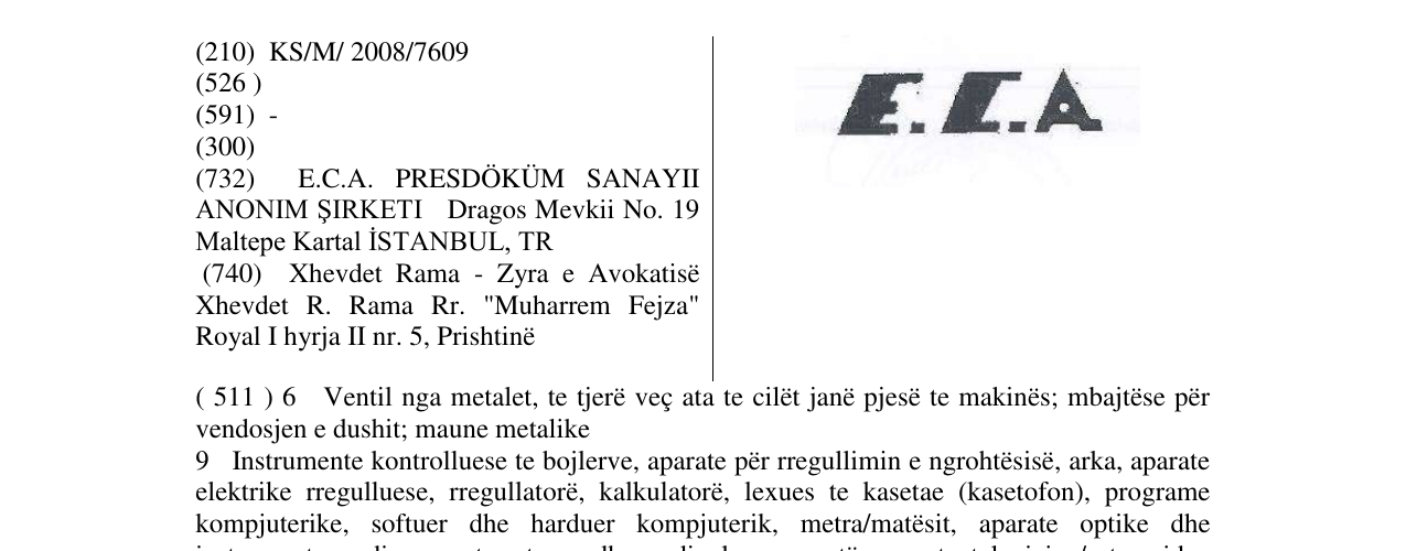 Zëri i markës Markë figurative në buletin