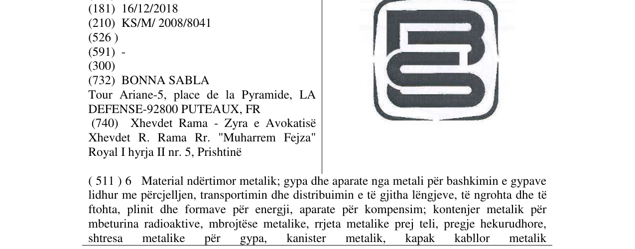 Zëri i markës Markë figurative në buletin