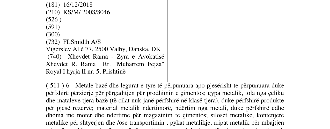 Zëri i markës FLSmidth në buletin