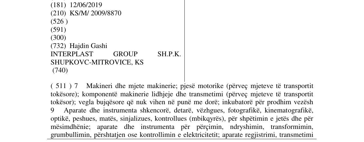 Zëri i markës gorex në buletin