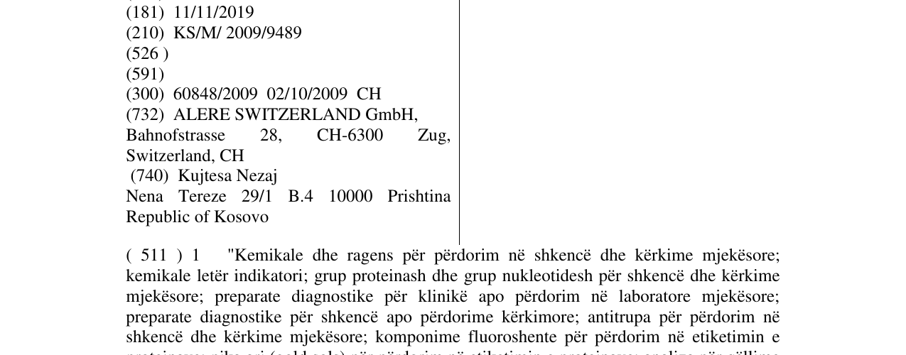 Zëri i markës ALERE në buletin