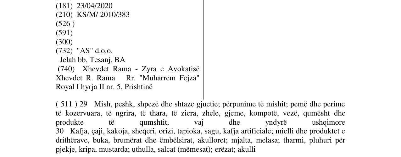 Zëri i markës KENT ELIT në buletin