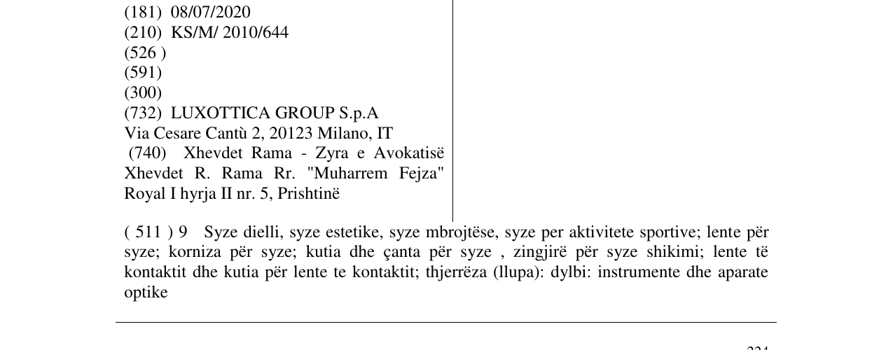 Zëri i markës SFEROFLEX në buletin