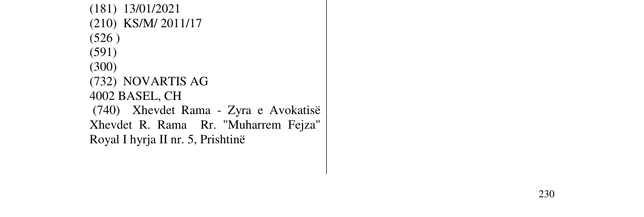 Zëri i markës FORSPIRO në buletin