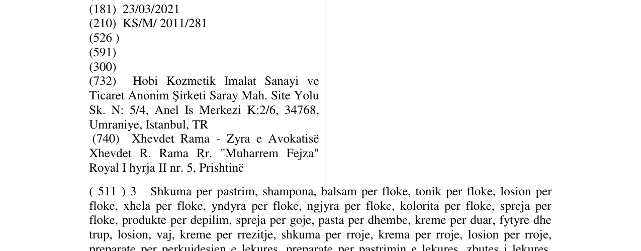 Zëri i markës HOBBY në buletin