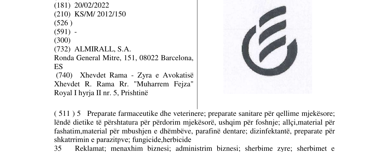 Zëri i markës Markë figurative në buletin