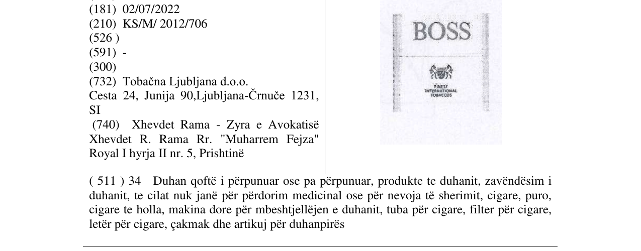 Zëri i markës BOSS në buletin