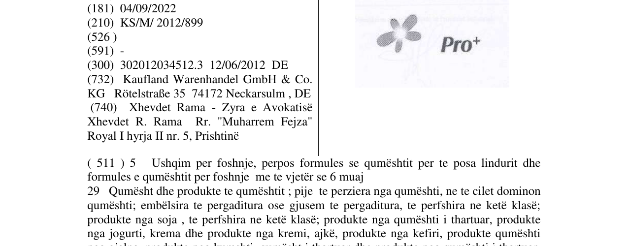Zëri i markës Markë figurative në buletin