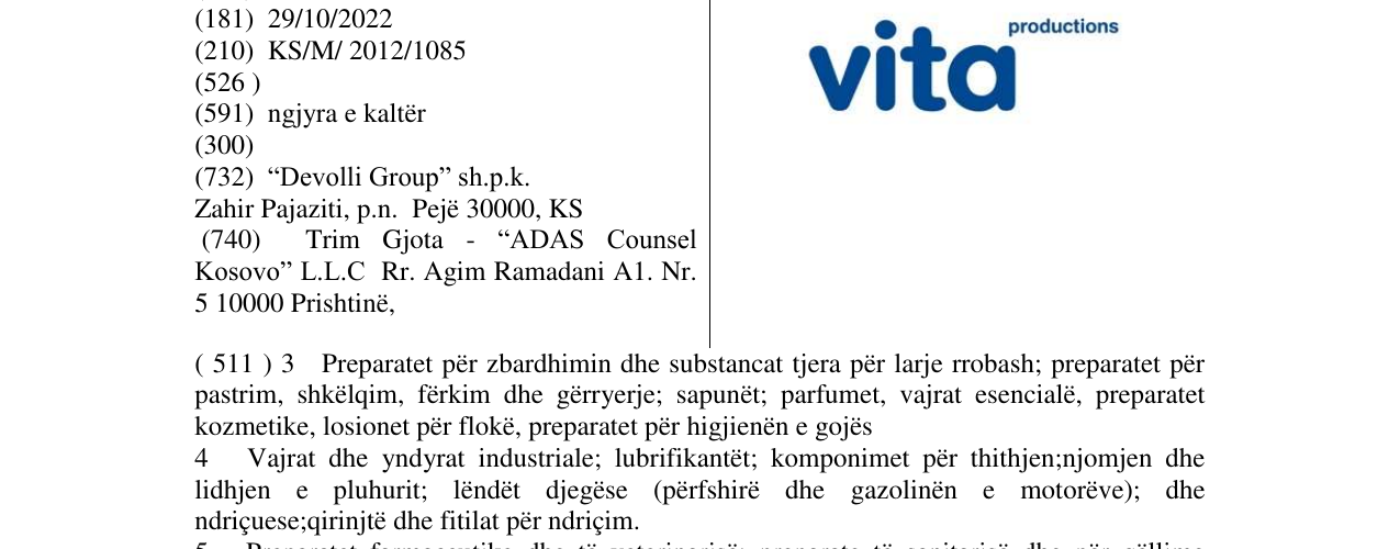 Zëri i markës Markë figurative në buletin