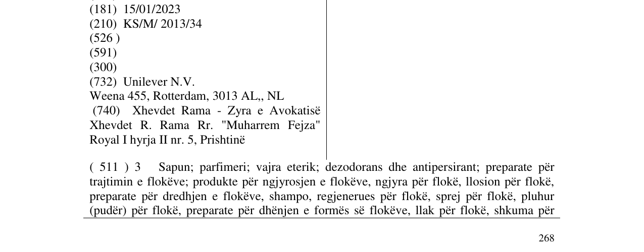 Zëri i markës TRICHAZOLE ACTIVES në buletin