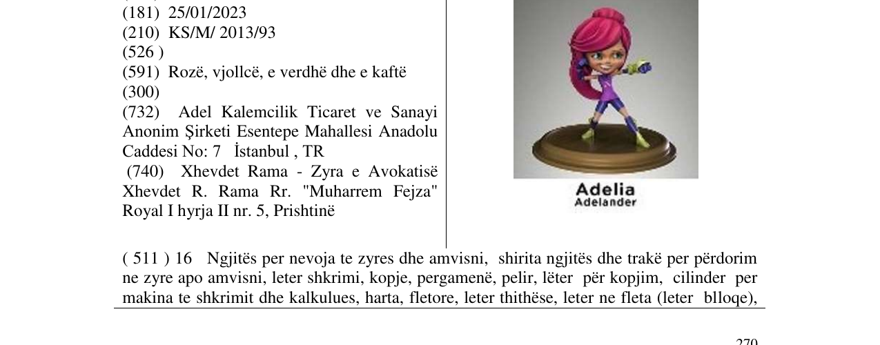 Zëri i markës Markë figurative në buletin