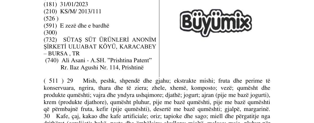 Zëri i markës Markë figurative në buletin