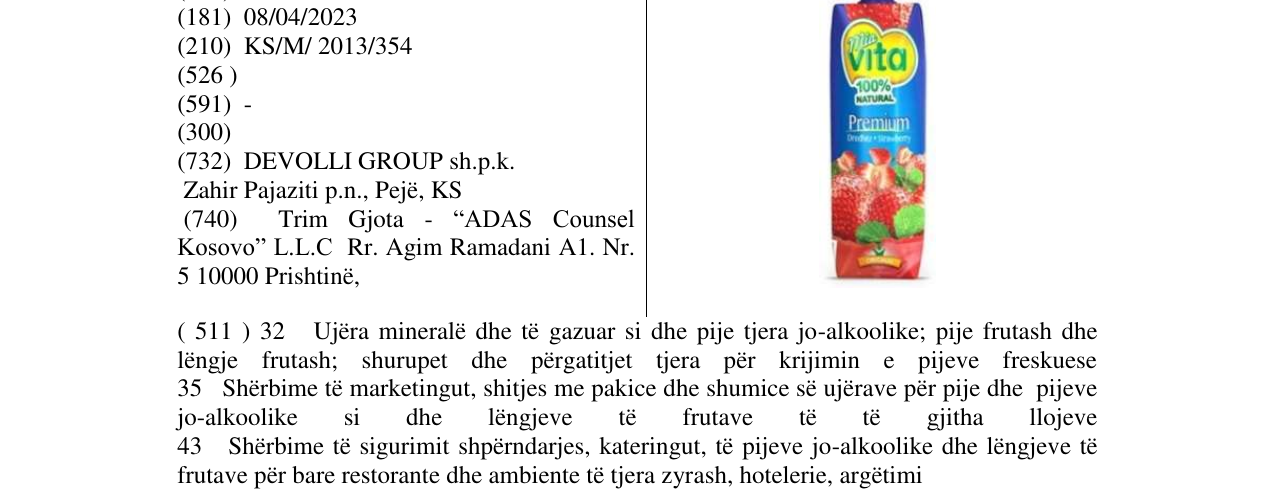 Zëri i markës mia vita Dredhëz në buletin