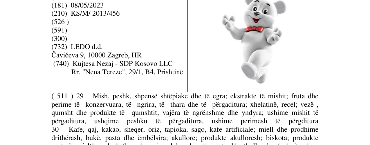 Zëri i markës Markë figurative në buletin