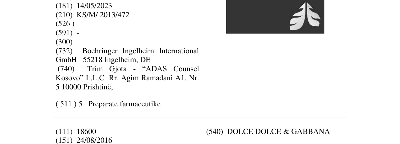 Zëri i markës Markë figurative në buletin