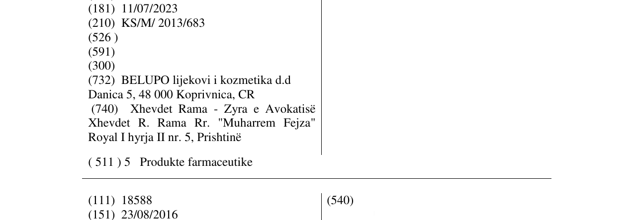 Zëri i markës ITRAC 3 në buletin