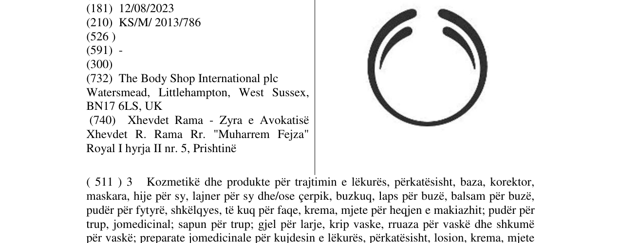 Zëri i markës Markë figurative në buletin