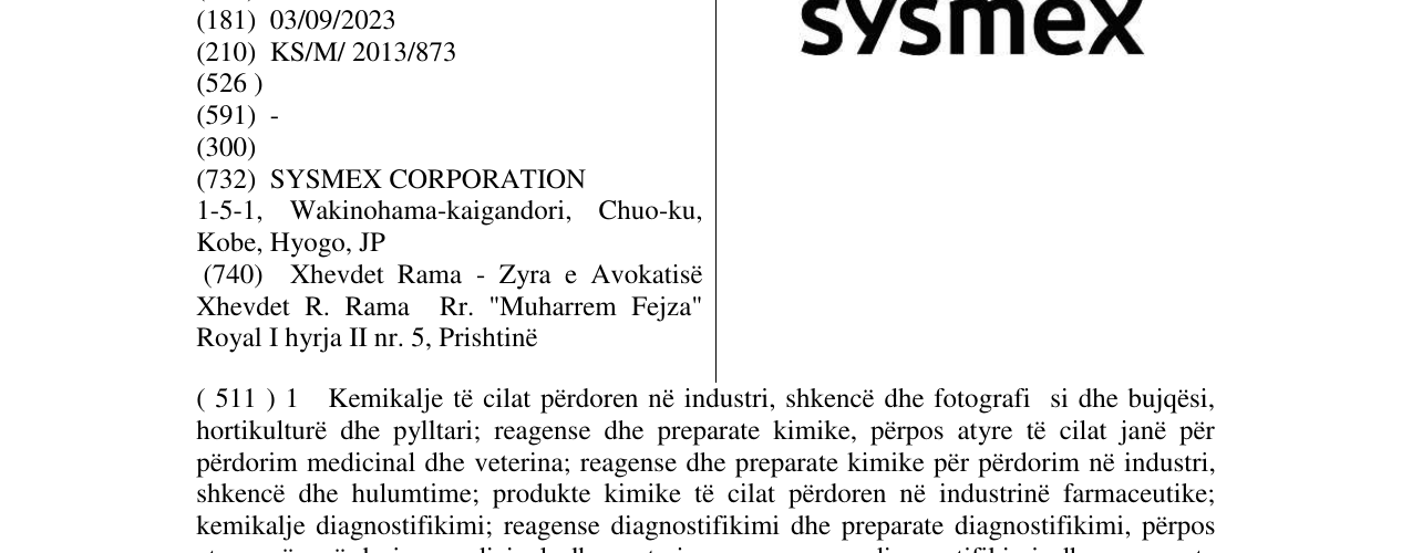 Zëri i markës Markë figurative në buletin