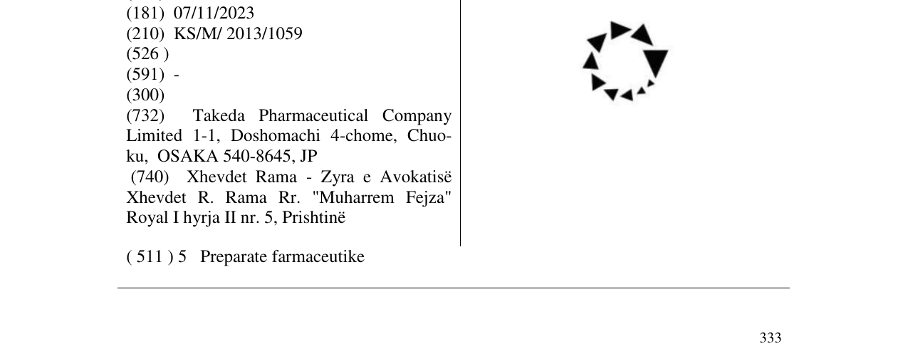 Zëri i markës Markë figurative në buletin