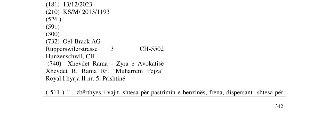 Zëri i markës MIDLAND në buletin