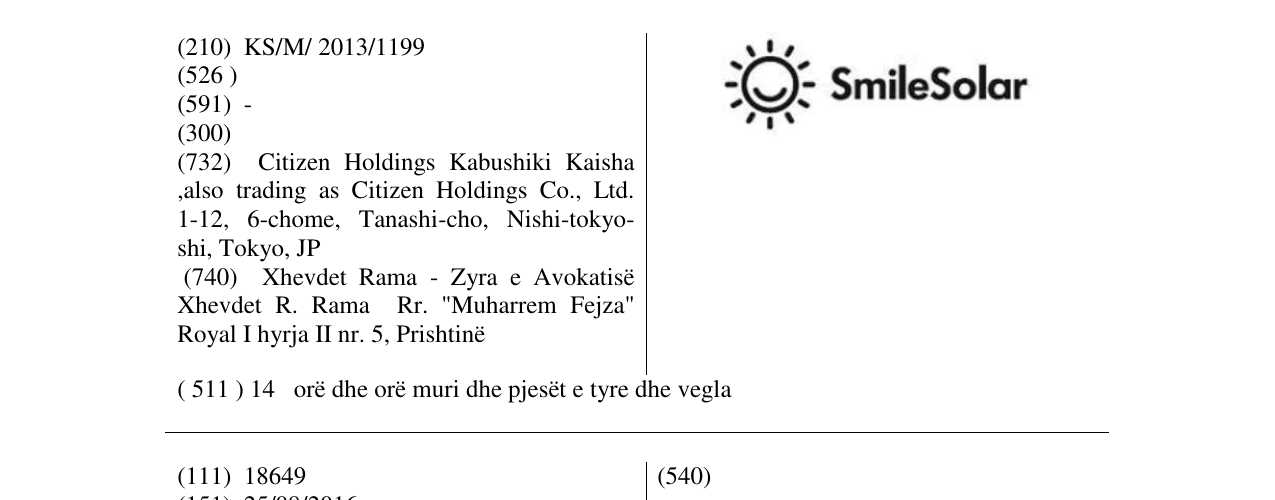 Zëri i markës SmileSolar në buletin