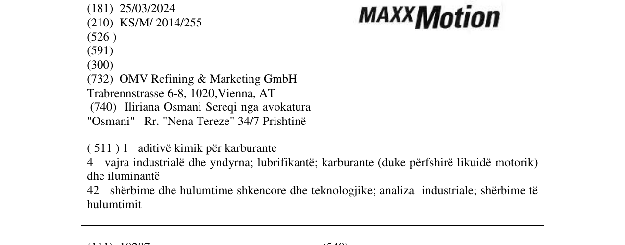 Zëri i markës MAXXMotion në buletin