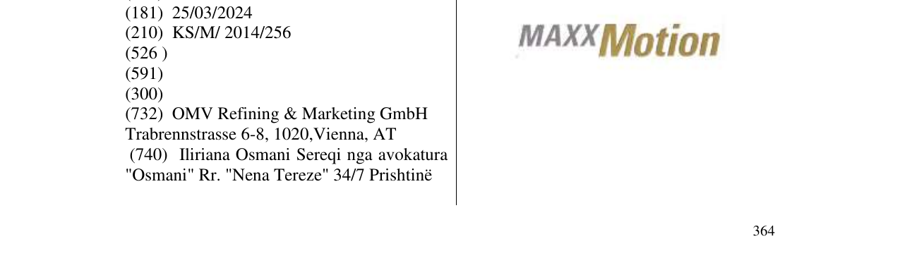 Zëri i markës MAXXMotion në buletin