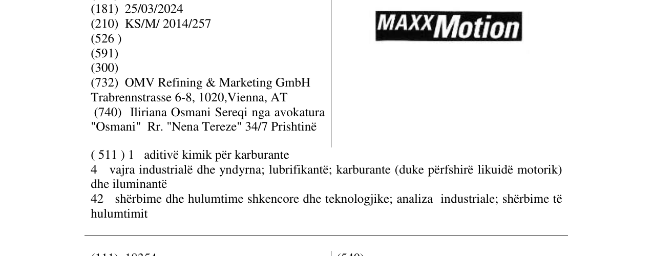 Zëri i markës MAXXMotion në buletin