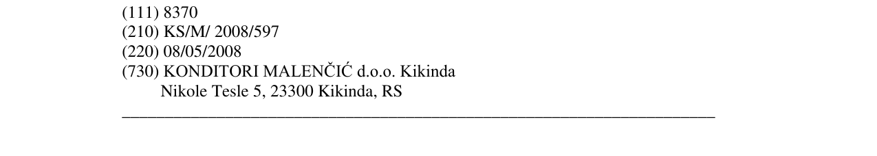 Zëri i markës Rum kasato në buletin
