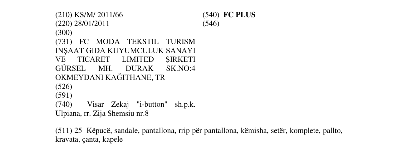 Zëri i markës FC PLUS në buletin