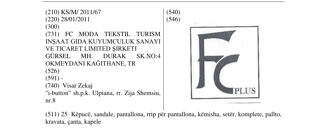 Zëri i markës FC PLUS në buletin