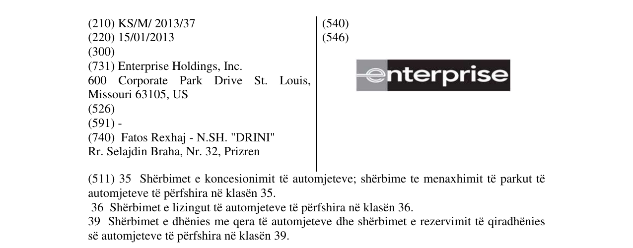 Zëri i markës Markë figurative në buletin