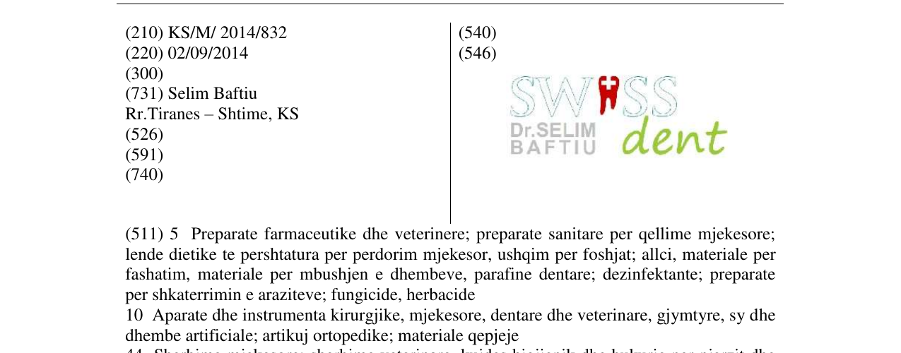 Zëri i markës Markë figurative në buletin