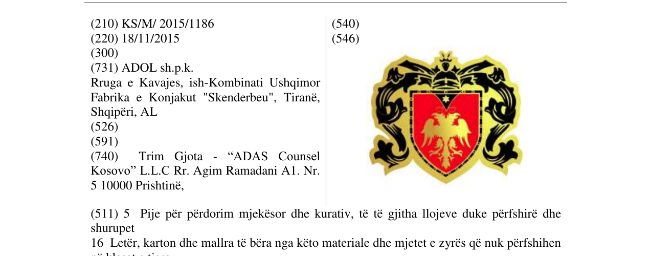 Zëri i markës Markë figurative në buletin