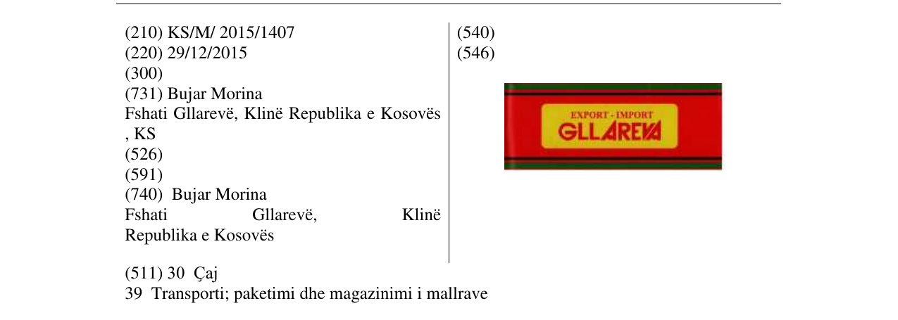L'inscription de la marque Marque figurative au bulletin