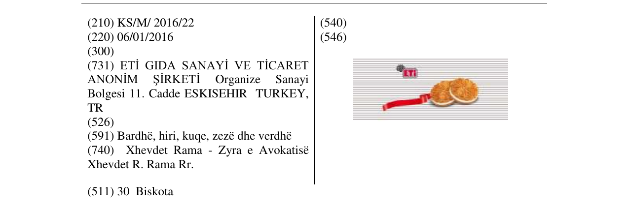 Zëri i markës ETI në buletin