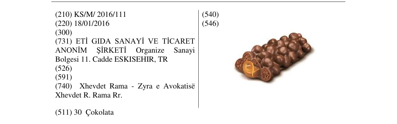 Zëri i markës Markë figurative në buletin