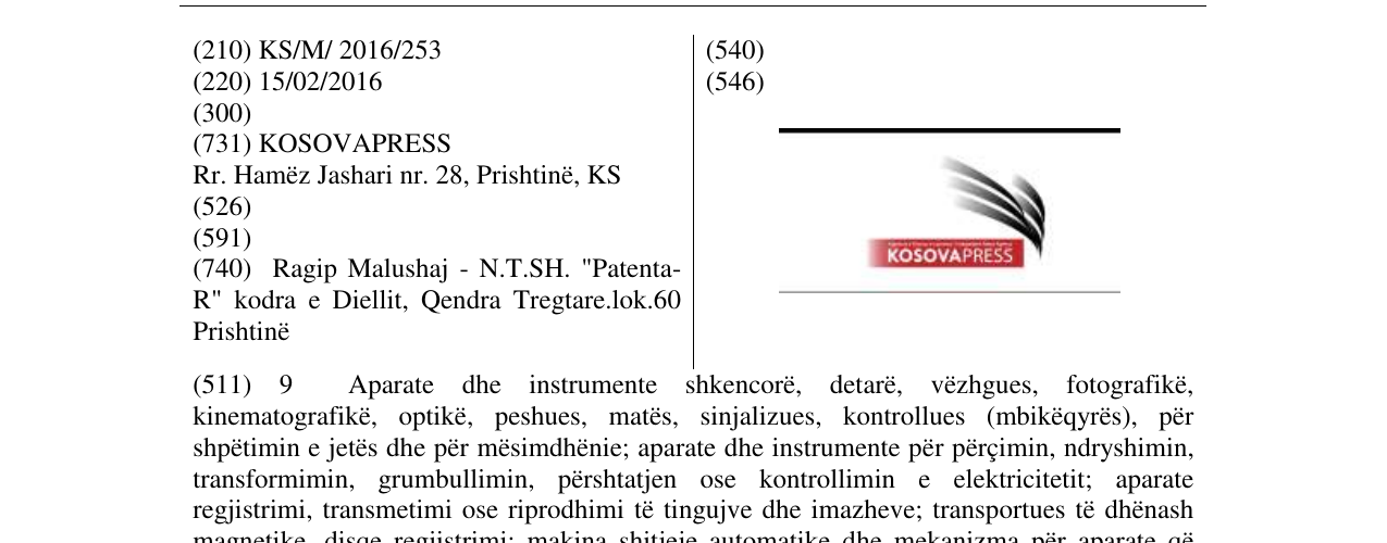 Zëri i markës KOSOVAPRESS në buletin