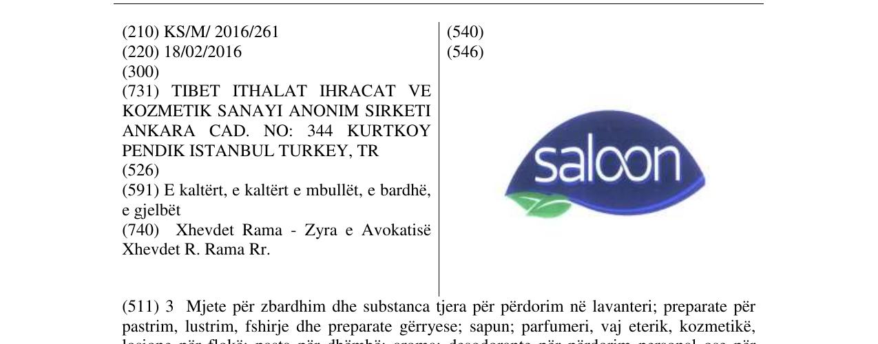 Zëri i markës saloon në buletin