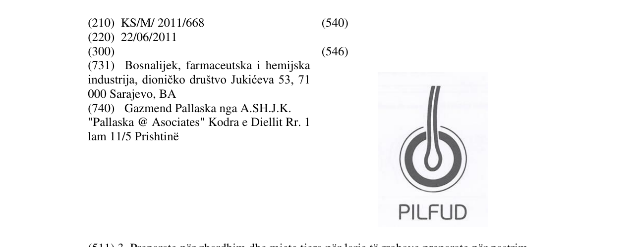 Zëri i markës PILFUD në buletin